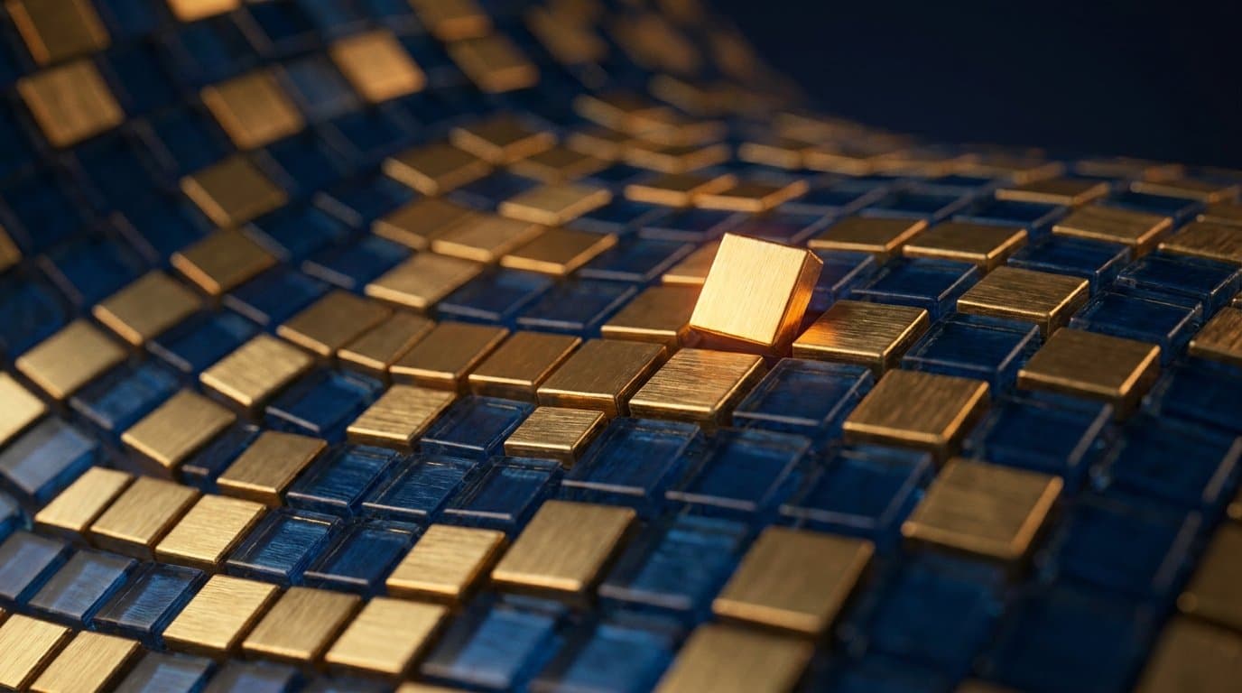 Macro detail of the artifact's facets